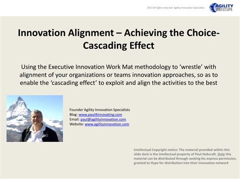 Pdf Innovation Alignment Achieving The Choice Cascading Effect · Innovation Alignment