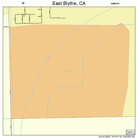 East Blythe California Street Map 0620536