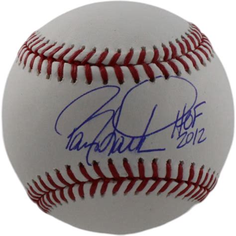 Barry Larkin Signed Cincinnati Reds Oml Baseball Hof Beckett 44479