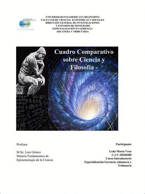 Cuadro Comparativo Sobre Ciencia Y Filosof A Pdf