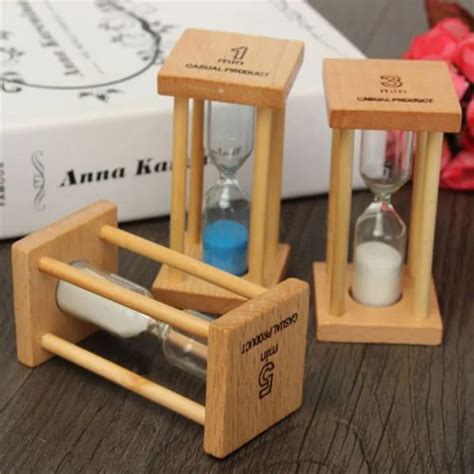 Hourglasses 1 3 5min Wooden Sand Sandglass Hourglass Timer Clock Home Decor T Kitchen In