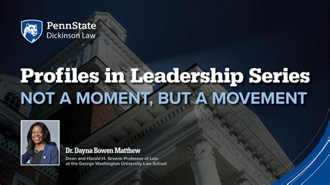 Penn State Dickinson Law Profiles In Leadership Podcast Dayna Bowen