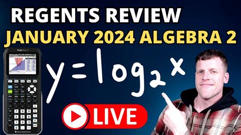 January Algebra Regents Review Youtube