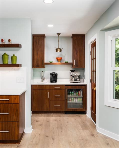 mid century modern coffee bar