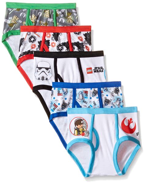 Galleon Star Wars Little Boys Lego Star Wars 5 Pack Underwear Brief Multi 6