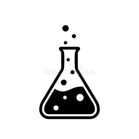 Icono De La Silueta Del Matraz De Erlenmeyer Imagen De Cliente