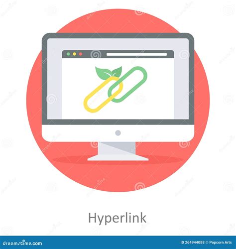 Hyperlink stock vector. Illustration of link, vector - 264944088