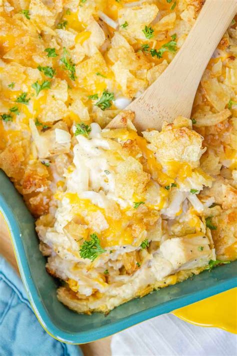 Potato Chip Chicken Casserole With Hash Browns By Kelsey Smith