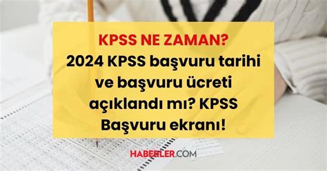 Kpss Ne Zaman Kpss Ba Vuru Tarihi Ve Ba Vuru Creti A Kland M