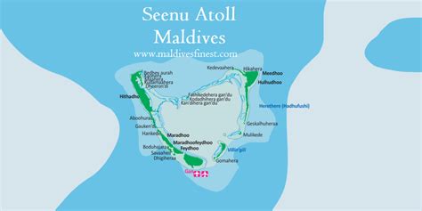 Maldives Map With Resorts Airports And Local Islands In