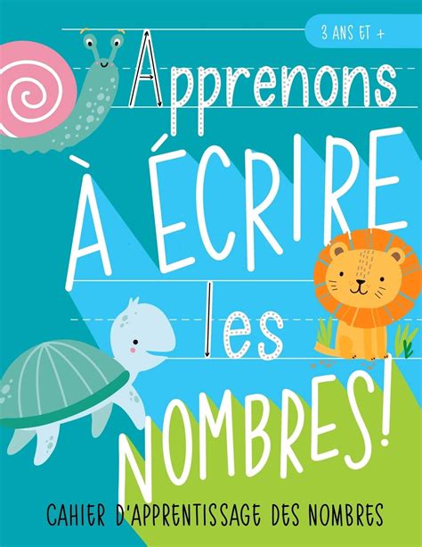 Buy Apprenons à écrire les nombres Cahier dapprentissage des nombres