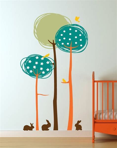 Tree Deco Example Kids Wall Murals Nursery Wall Decals Boy Kids