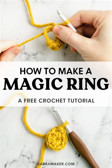 How To Crochet A Magic Ring Magic Circle Tutorial Sarah Maker