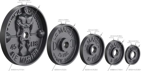 Deep Dish Barbell Plates 45 Lbs Pair Le Master Barbell Company