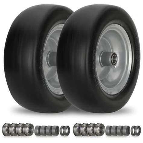 Pcs X Flat Free Lawn Mower Tire On Wheel