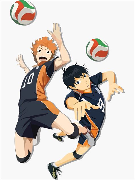 Haikyu Hinata And Kageyama Sticker For Sale By DunnoBox Redbubble