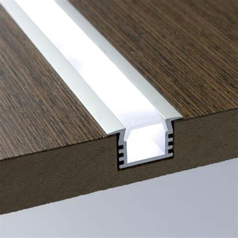 Led Strip Light Aluminium Recessed Profile Milky Cover Cabinet Led Cha