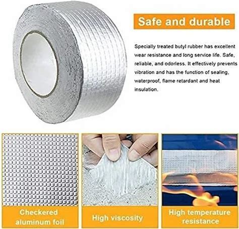 Color Silver Waterproof Tape Butly Tape Self Adhesive Waterproofing