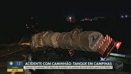 Tombamento de caminhão tanque carregado etanol em Campinas pode ter