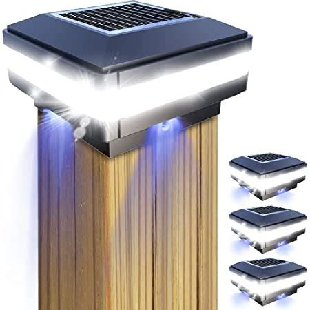 Siedinlar Solar Pfostenleuchte Solar Gartenleuchte Mit Modi Led Lampe