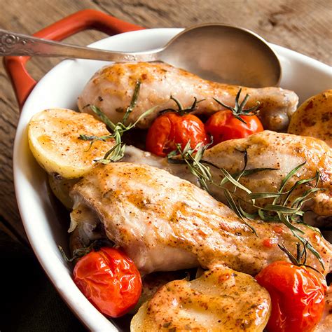 Recette Pilons De Poulet Pommes De Terre Et Tomates