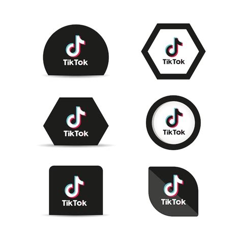 Premium Vector Tik Tok Social Media Logo Icon Technology Network