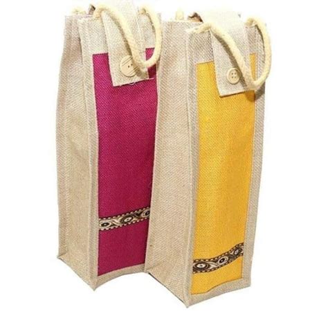 Jute Bottle Juta Carry Bag Size Dimension 2 Itr 2 Ltr At Best Price