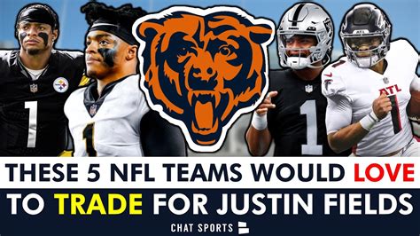 Nfl Teams That Would Love To Trade For Chicago Bears Qb Justin Fields