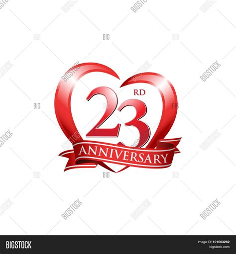 23rd Anniversary Logo Vector & Photo (Free Trial) | Bigstock