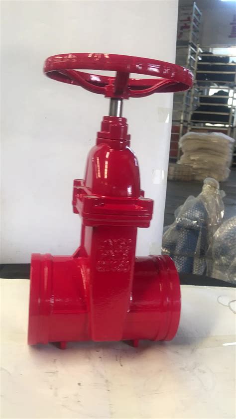 Ductile Iron Dn150 Pn16 Ggg50 Nrs Non Rising Grooved Gate Valve Buy Grooved Gate Valvenon