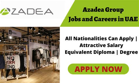 Azadea Group Jobs And Careers In Uae Apply Now