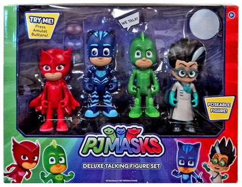 Pj Masks Catboy Gekko Owlette And Romeo Talking Action Figure 4 Pack