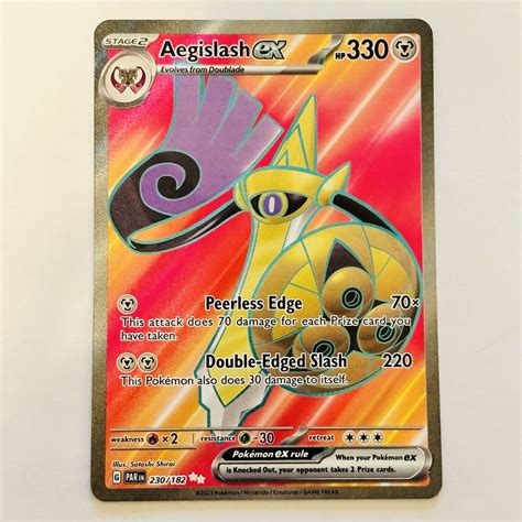 Pok C A Mon Tcg Aegislash Ex Paradox Rift F Holo Ultra Rare