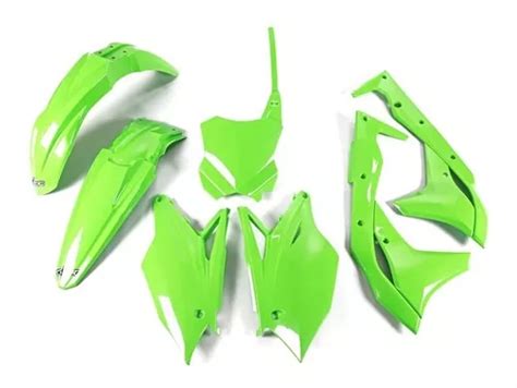 Kit Plástico Completo Kxf 250 17 20 Ufo Verde Fluor Parcelamento sem