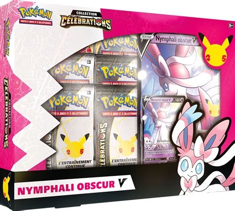 Pokémon 25 ans où acheter le coffret Dracaufeu ou Nymphali V