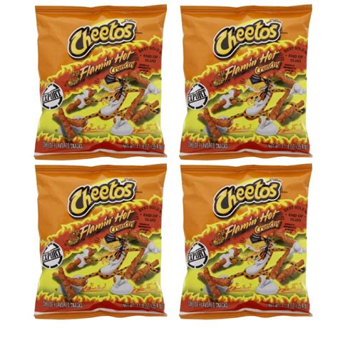 Buy Cheetos Crunchy Flamin Hot Cheese Flavoured Snacks 35 4g Pack Of 4