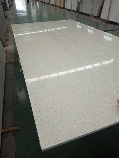 Star White Artificial Quartz Stone Slabs White Quartz Stone