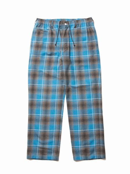 Cootie Ombre Nel Check Easy Pants Blue 80 Hachimaru