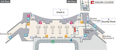 San Francisco International Airportterminal Map Airport Guide Jal