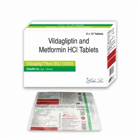 Vildagliptin 50 Mg And Metformin 1000 Mg Tablets Packaging Size