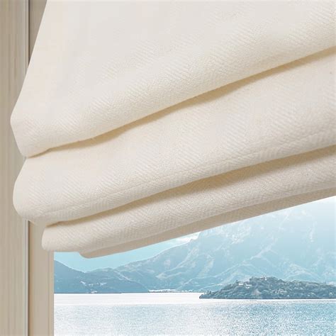 Amazon Artdix Cordless Linen Roman Shades Natural Custom Fabric