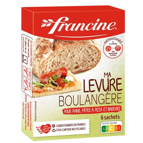 Sucre vanillé extrait dLevure boulangère Francine Livraison Épicerie