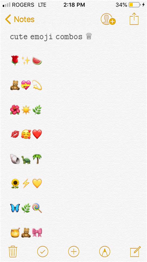 Cute Emoji Combinations For Instagram Captions