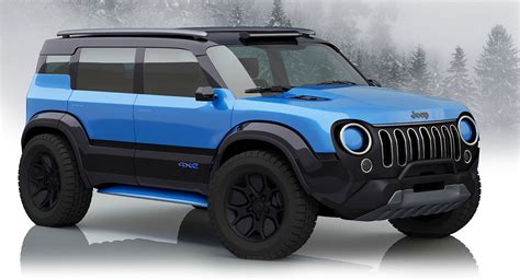 Unofficial Render Imagines What An Electric 2028 Jeep Renegade Could Look Like Carscoops