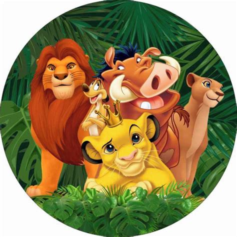 Painel Redondo Rei Leão Elo7 Produtos Especiais Lion King Pictures