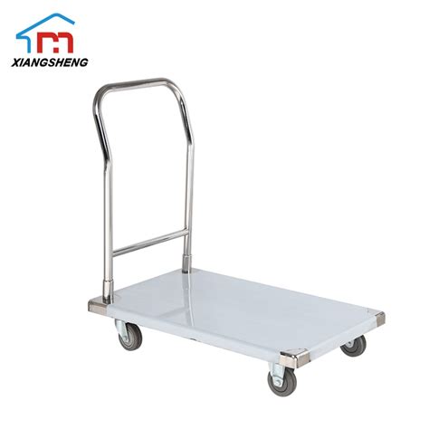 Hand Push Platform Trolley Cart Xiangsheng China Factory Of