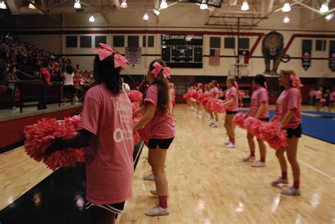 Pink Out Pep Rally The Red Ledger