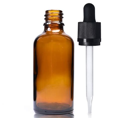 Ml Amber Dropper Bottle With Straight Tip Pipette Ampulla