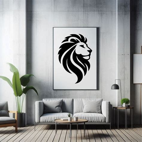 Stoic Lion Svgepsdxfpngpdf Digital Files Ready For Cnc Laser