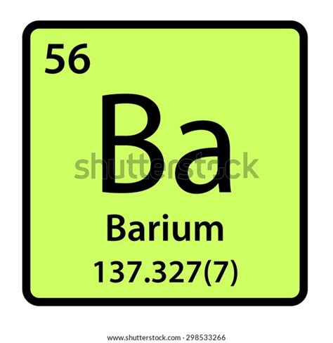 Element Barium Periodic Table Stock Illustration 298533266 | Shutterstock